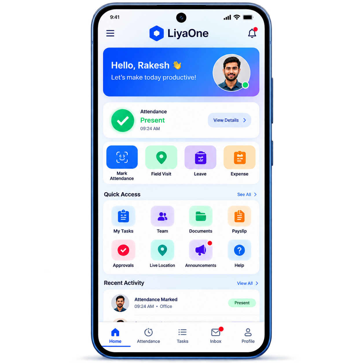 Android app interface